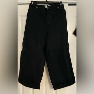 Croft & Borrow women’s capri stretch pants, black, size 16
